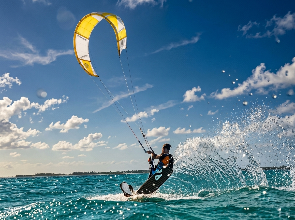 Kite surfing in Kiwengwa