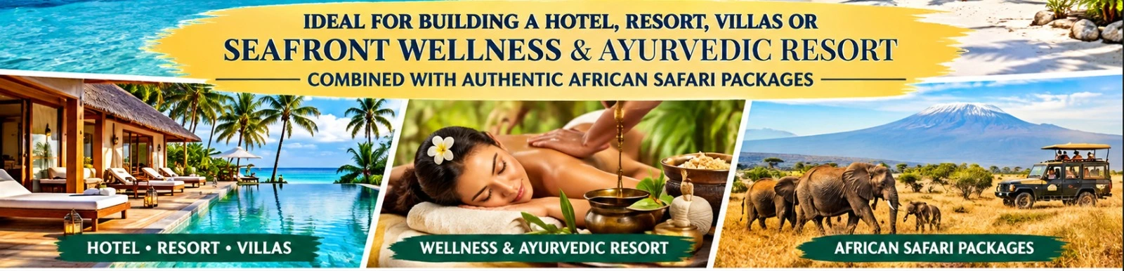 Kiwengwa Zanzibar beachfront plot banner